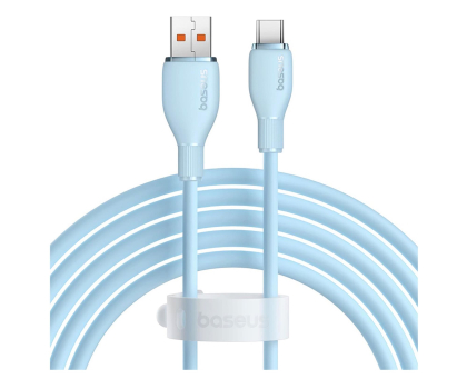 Kabel Baseus Kabel Pudding 100W USB-A - USB-C 2m - niebieski